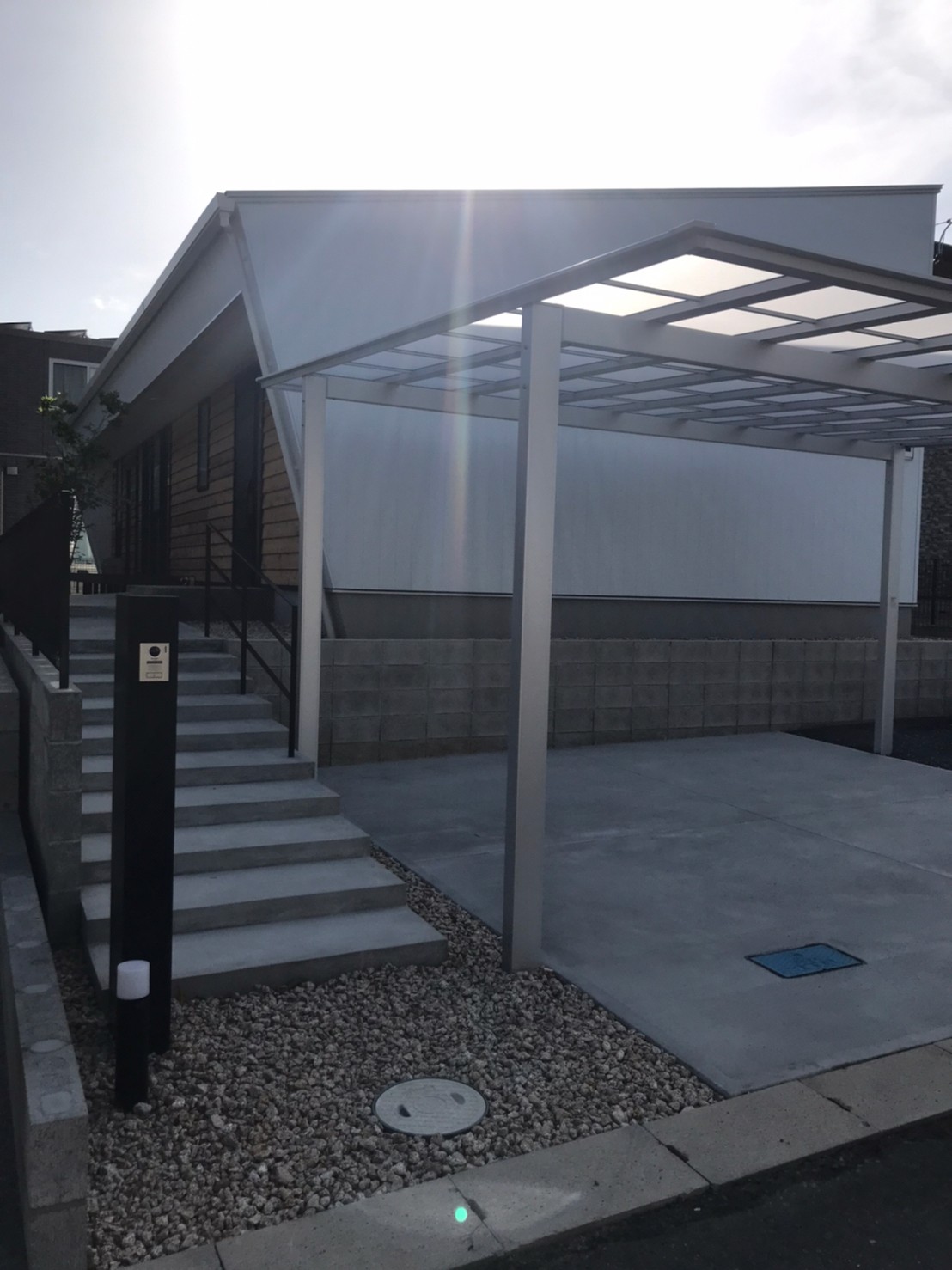 三重県,アポア,外構,階段