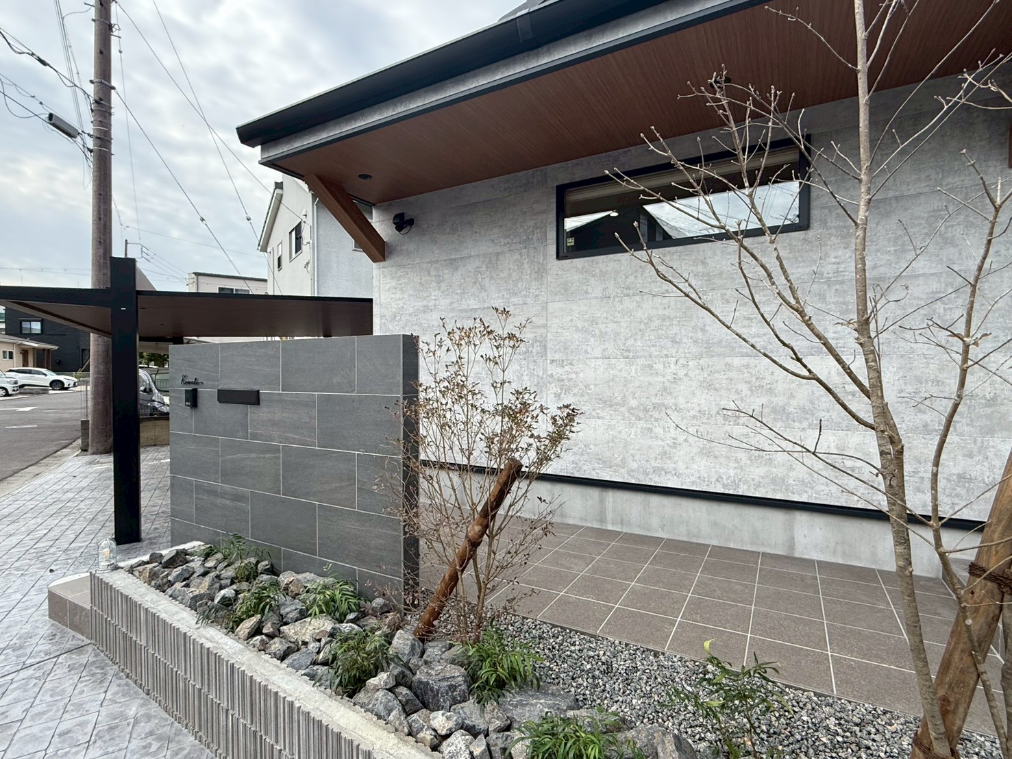 三重県,アポア,外構,玄関