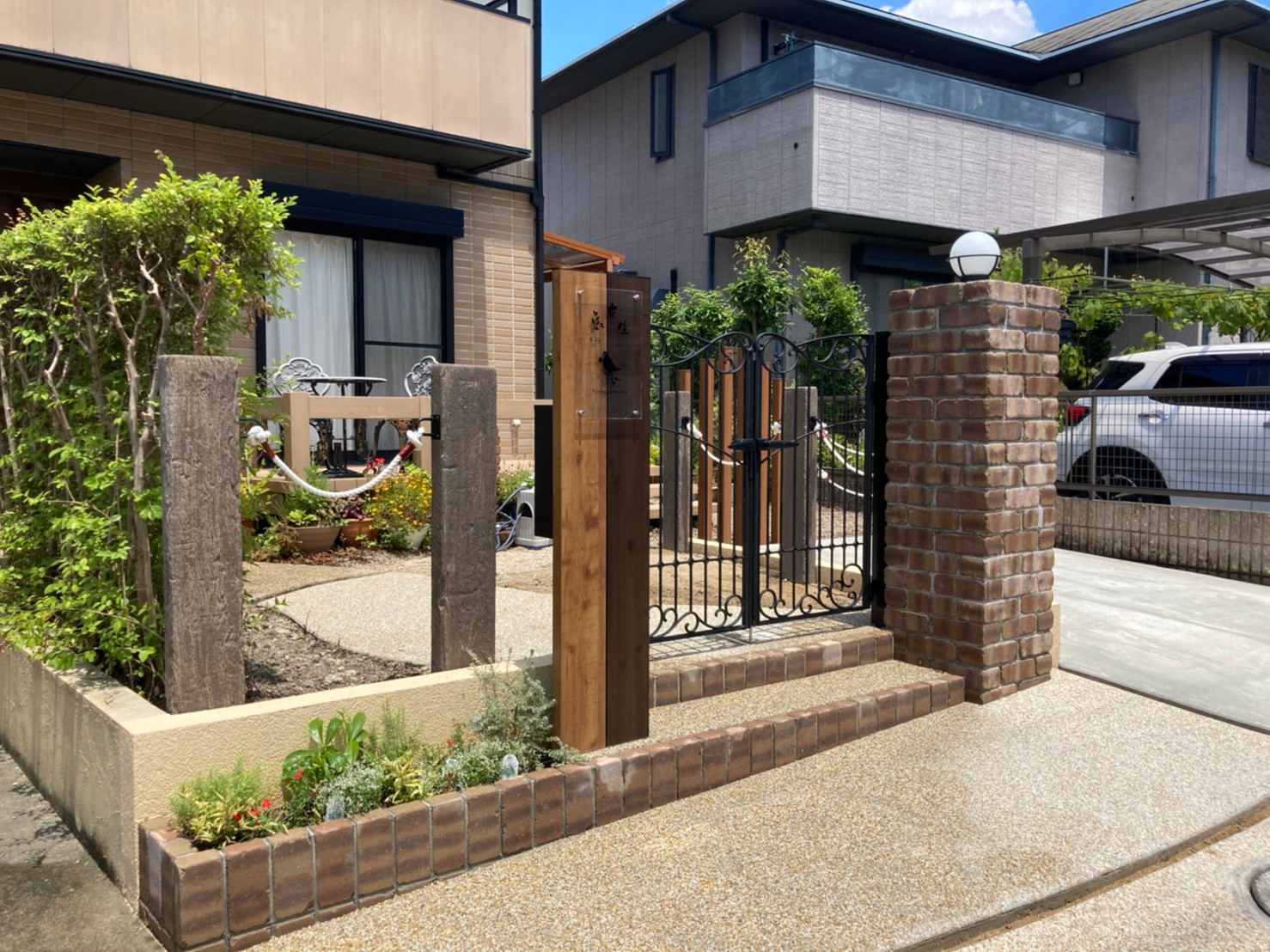 三重県,アポア,外構,門2