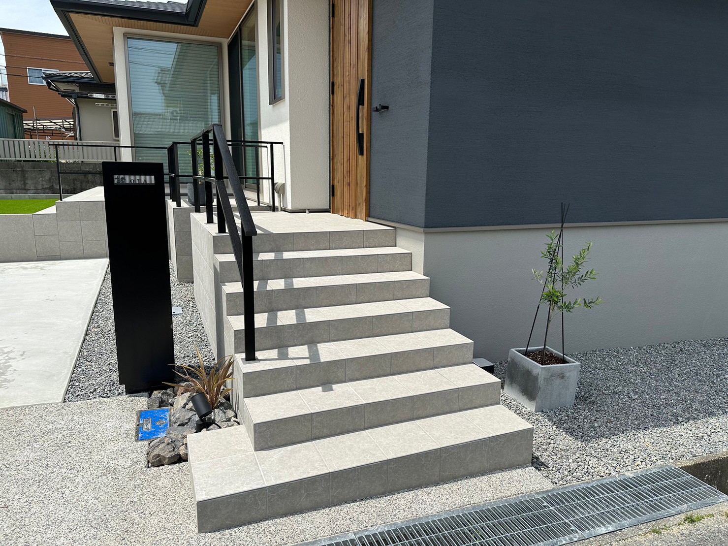 三重県,アポア,外構,階段