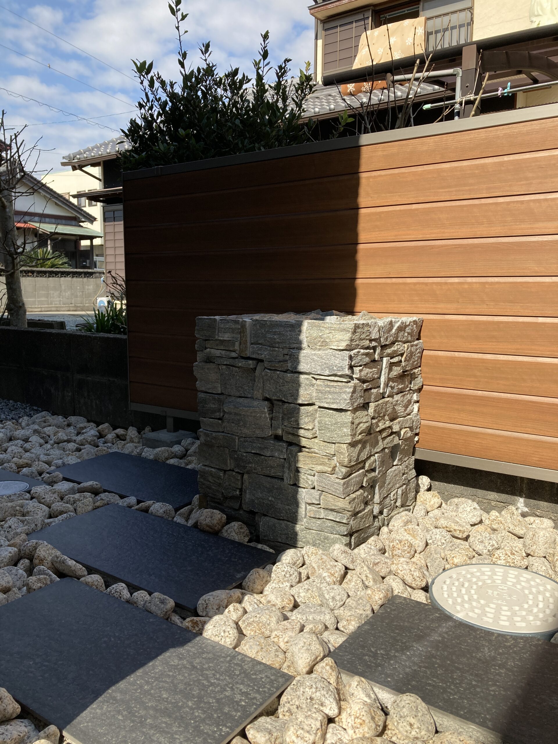 三重県,アポア,外構,裏２