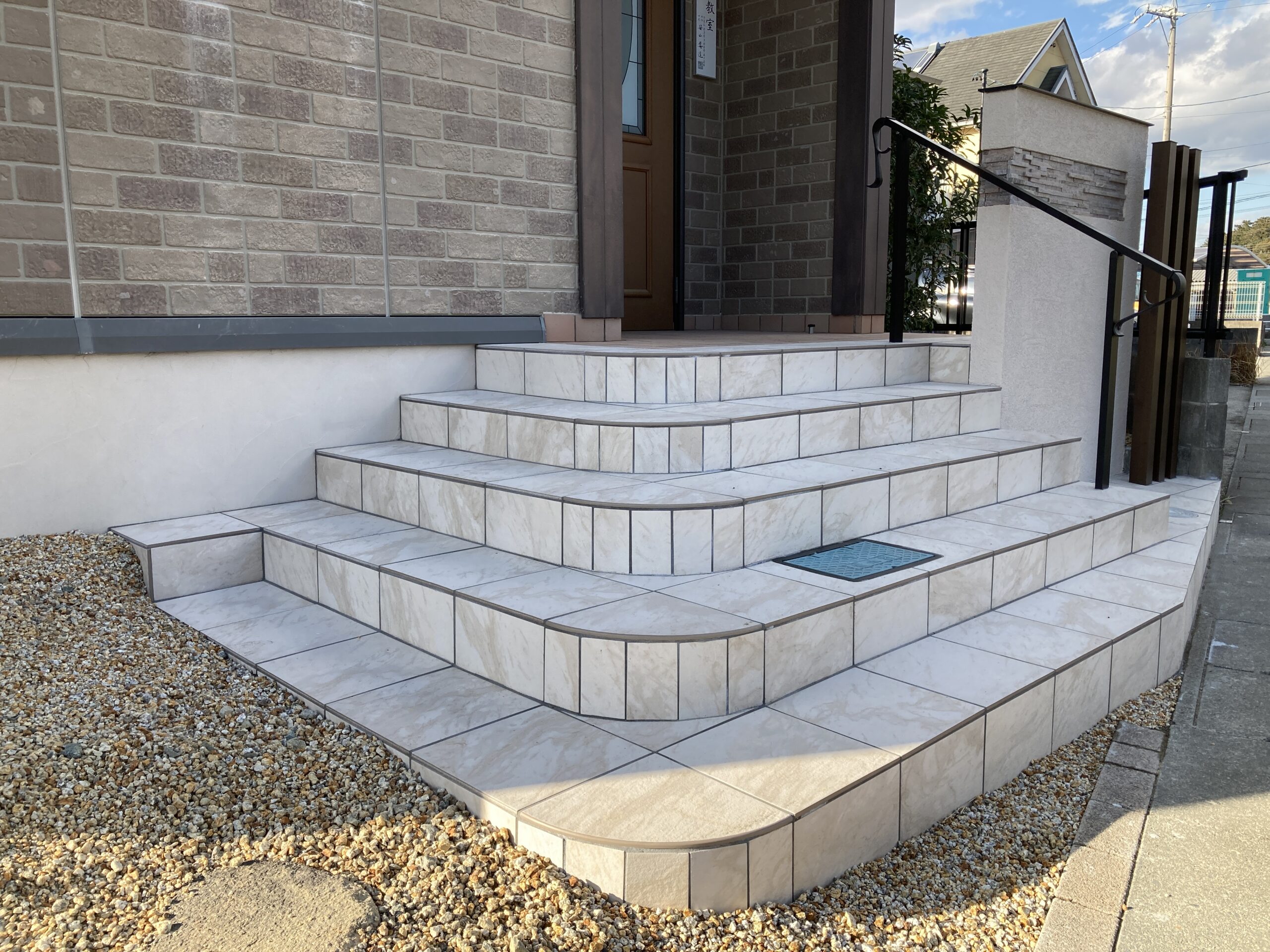 三重県,アポア,外構,階段