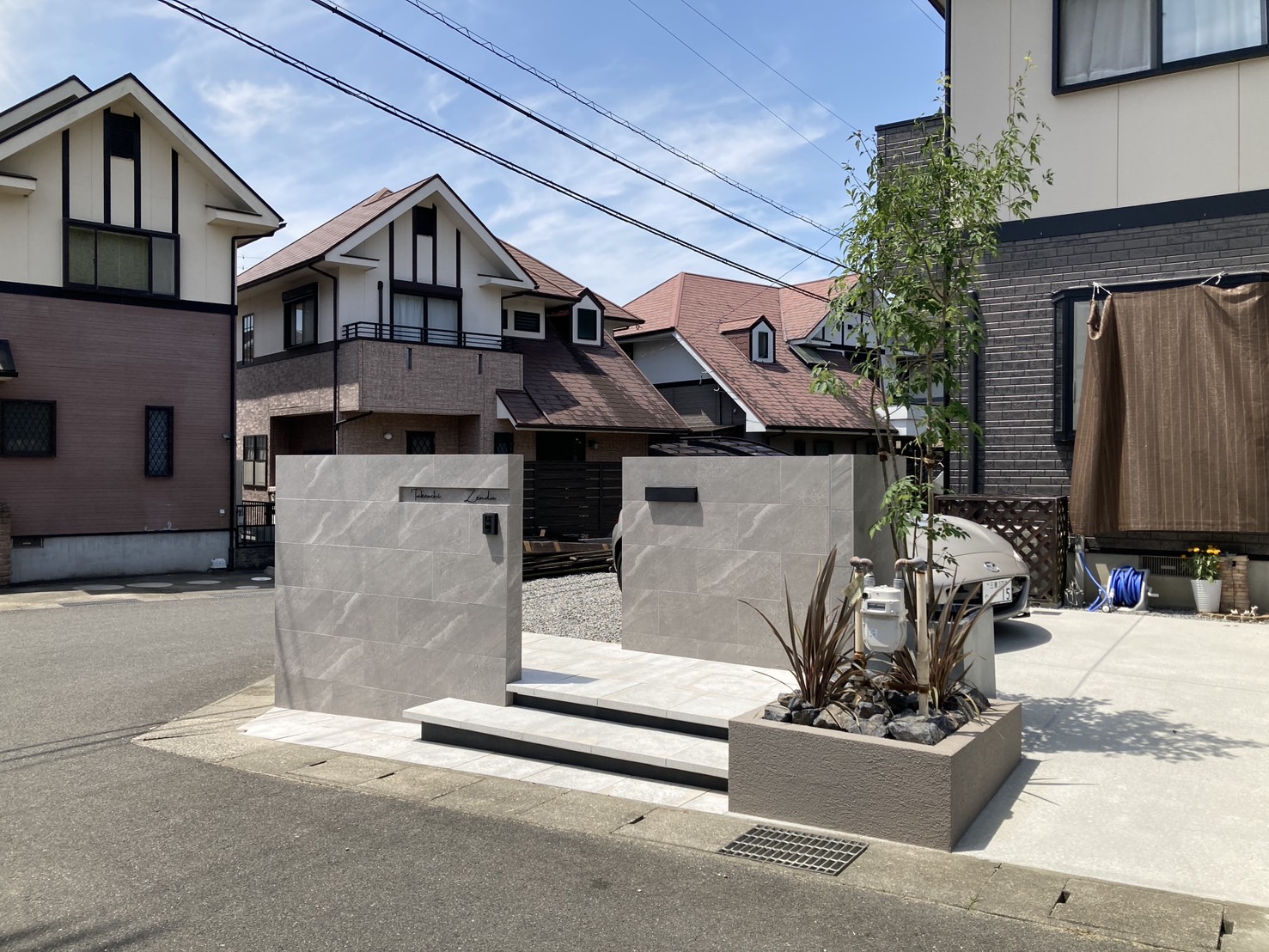 三重県,アポア,外構,玄関2