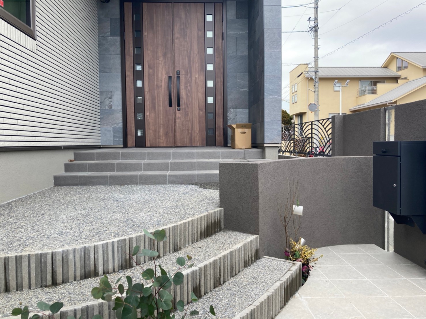 三重県,アポア,外構,玄関