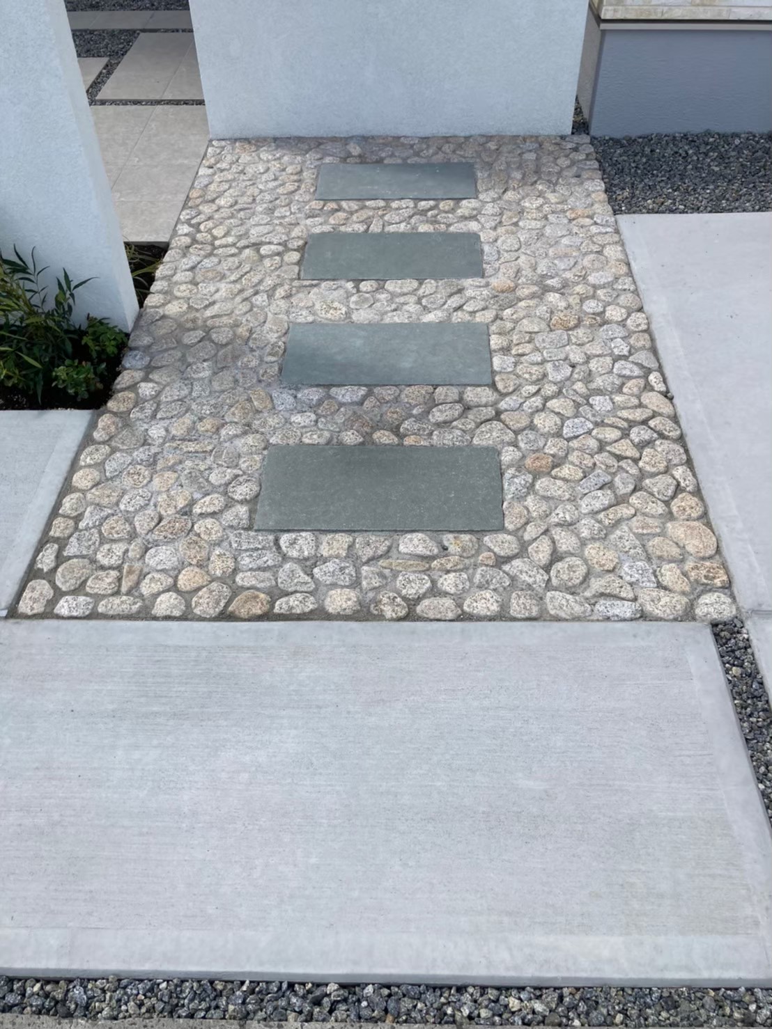 三重県,アポア,外構,石畳