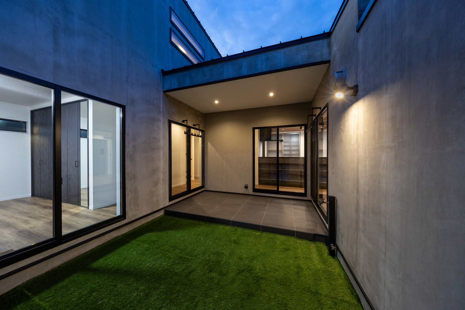 三重県,アポア,外構,夜庭